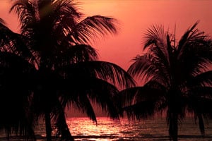 Vidéo coucher de soleil à Phi Phi